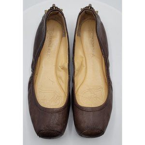 GIANNI BINI Leather Flats - Dark Brown  7.5M